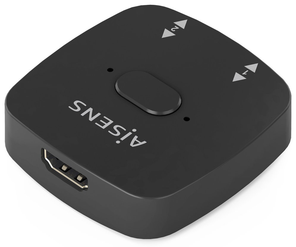 CONMUTADOR HDMI AISENS SWITCH 4K60HZ 2X1 NEGRO - detalle