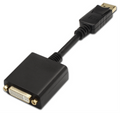 CONVERSOR AISENS DISPLAYPORT A DVI SINGLE LINK DP/M-DVI/H 15CM