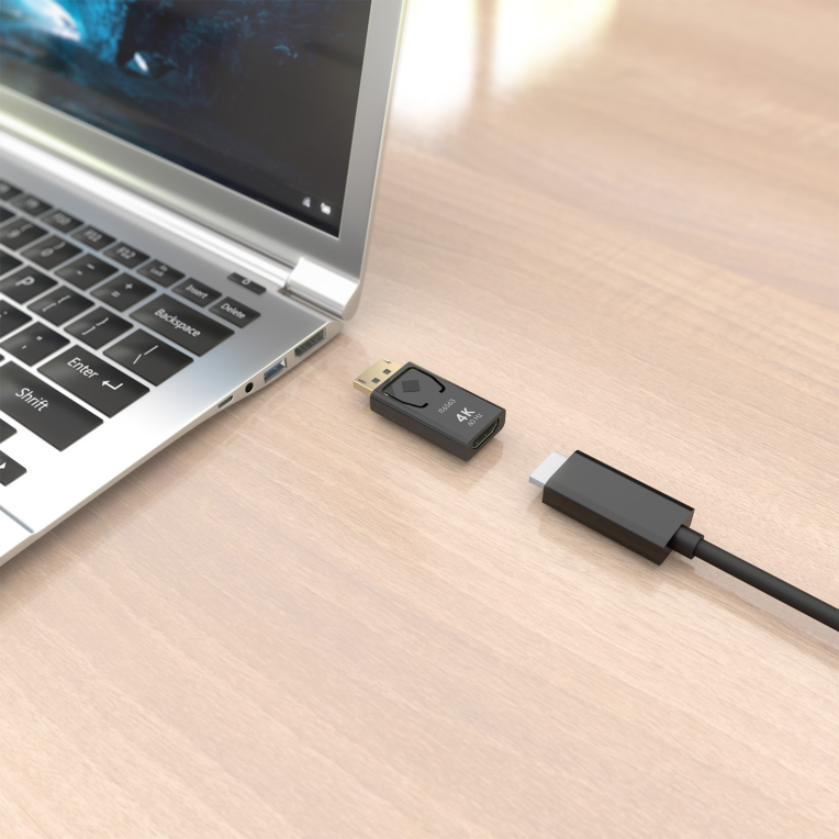 CONVERSOR AISENS DISPLAYPORT A HDMI 4K@60HZ DP/M-HDMI/H NEGRO - detalle