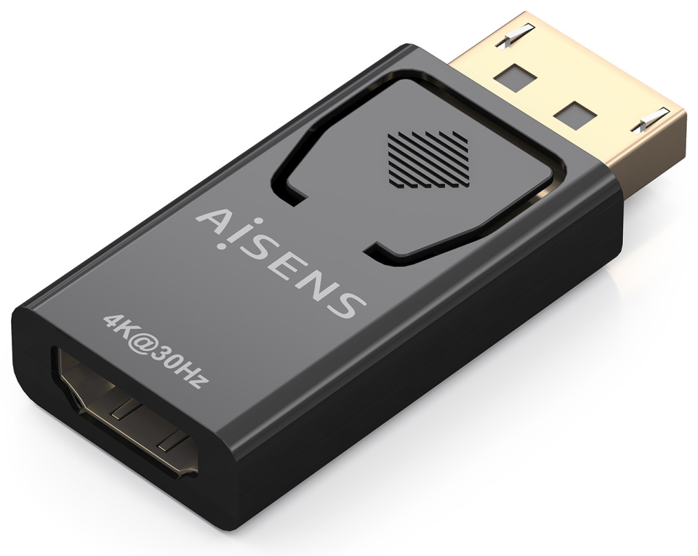 CONVERSOR AISENS DISPLAYPORT A HDMI 4K30HZ DP/M-HDMI/H NEGRO - detalle