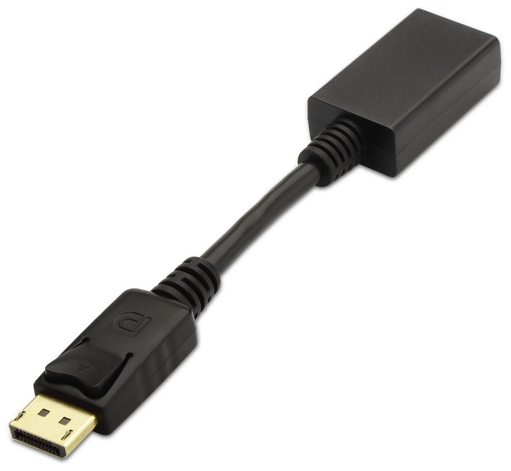 CONVERSOR AISENS DISPLAYPORT A HDMI DP M-HDMI A H NEGRO 15CM - detalle