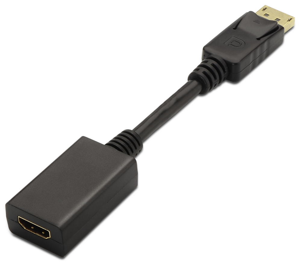 CONVERSOR AISENS DISPLAYPORT A HDMI DP M-HDMI A H NEGRO 15CM
