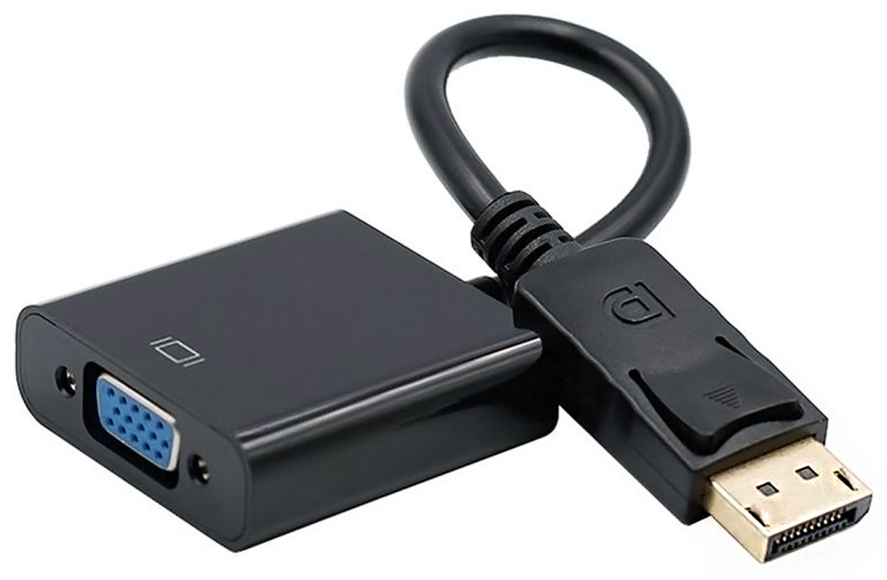 CONVERSOR AISENS DISPLAYPORT A SVGA DP M-SVGA H NEGRO 15CM - detalle