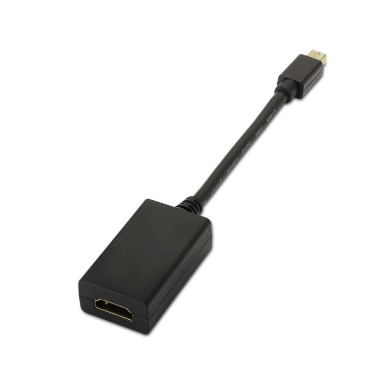 AISENS A125-0137 adaptador de cable de vídeo 0.15 m Mini DisplayPort HDMI Negro