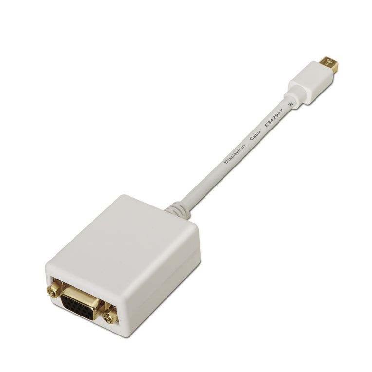 AISENS A125-0136 adaptador de cable de vídeo 0.15 m Mini DisplayPort VGA Blanco