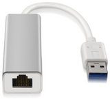 AISENS A106-0049 cambiador de género para cable RJ-45 USB 2.0 Type-A Plata. Blanco