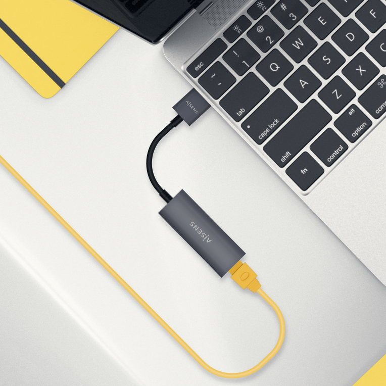 CONVERSOR AISENS USB 3.0 A ETHERNET GIGABIT GRIS 15CM - detalle