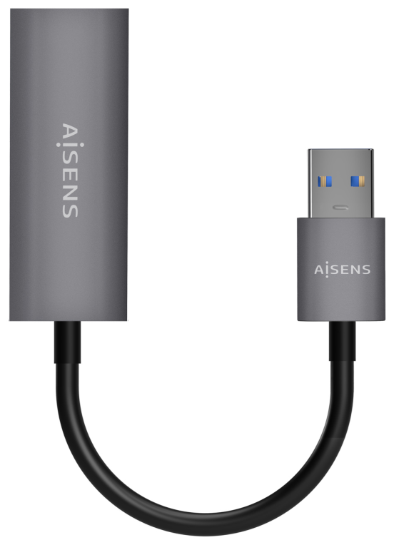 CONVERSOR AISENS USB 3.0 A ETHERNET GIGABIT GRIS 15CM - detalle