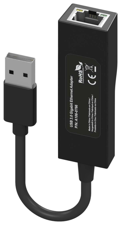 CONVERSOR AISENS USB 3.0A ETHERNET GIGABIT 10/100/1000 Mbps NEGRO15 CM - detalle