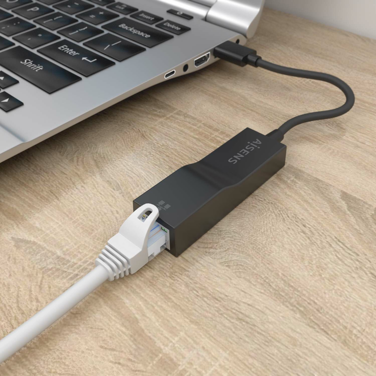 CONVERSOR AISENS USB 3.0A ETHERNET GIGABIT 10/100/1000 Mbps NEGRO15 CM - detalle
