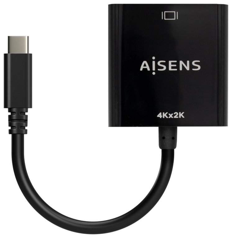 CONVERSOR AISENS USB-C A HDMI 4K30HZ USB-C M-HDMI H NEGRO 15CM - detalle