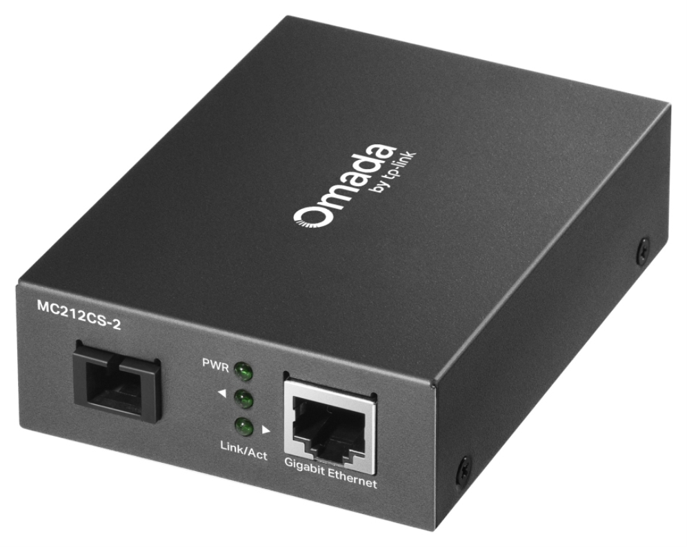 CONVERSOR DE FIBRA BIDIRECCIONAL OMADA MONOMODO MC212CS-2