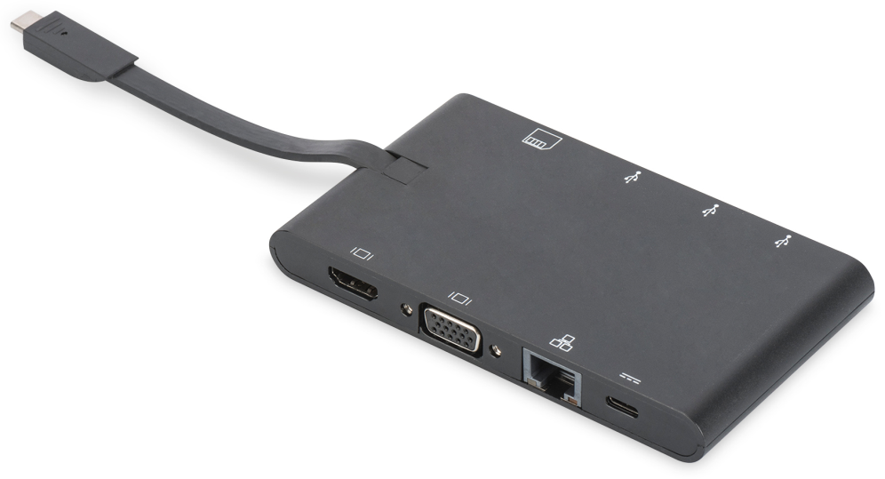 Digitus Estación de conexión universal de viaje. USB Type C™