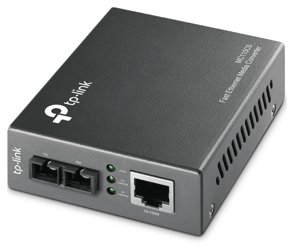 CONVERSOR MEDIOS TP LINK MC110CS MONO MODE SC/UPC - RJ45 FAST 20KM