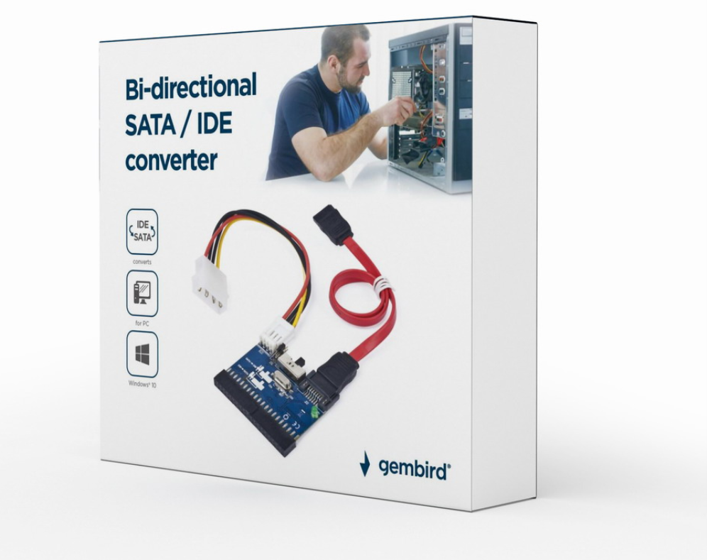 CONVERTIDOR GEMBIRD SATA A IDE Y VICEVERSA - detalle