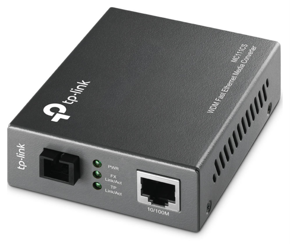 CONVERTIDOR TP-LINK RJ45 10/100 A FIBRA MONOMODO SC