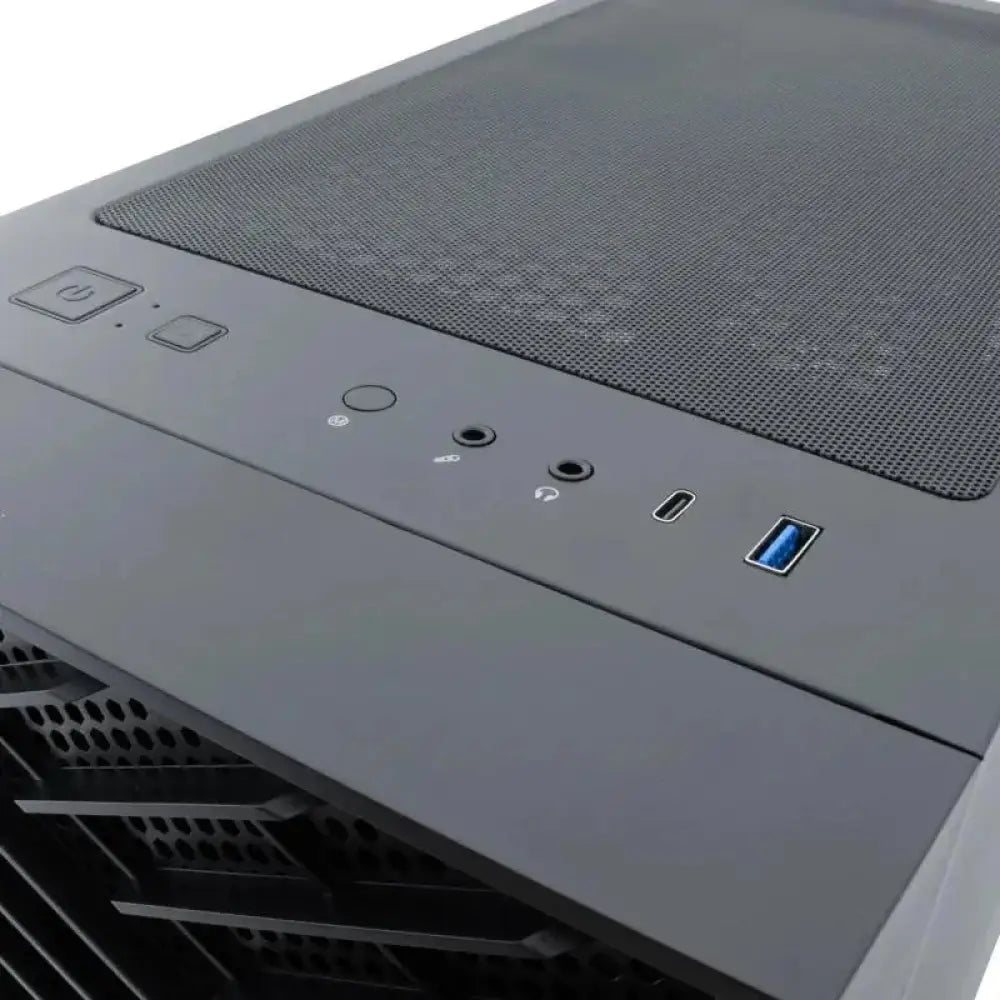 Coolbox Caja Gaming ATX GA300 GRIDLINE Black - detalle