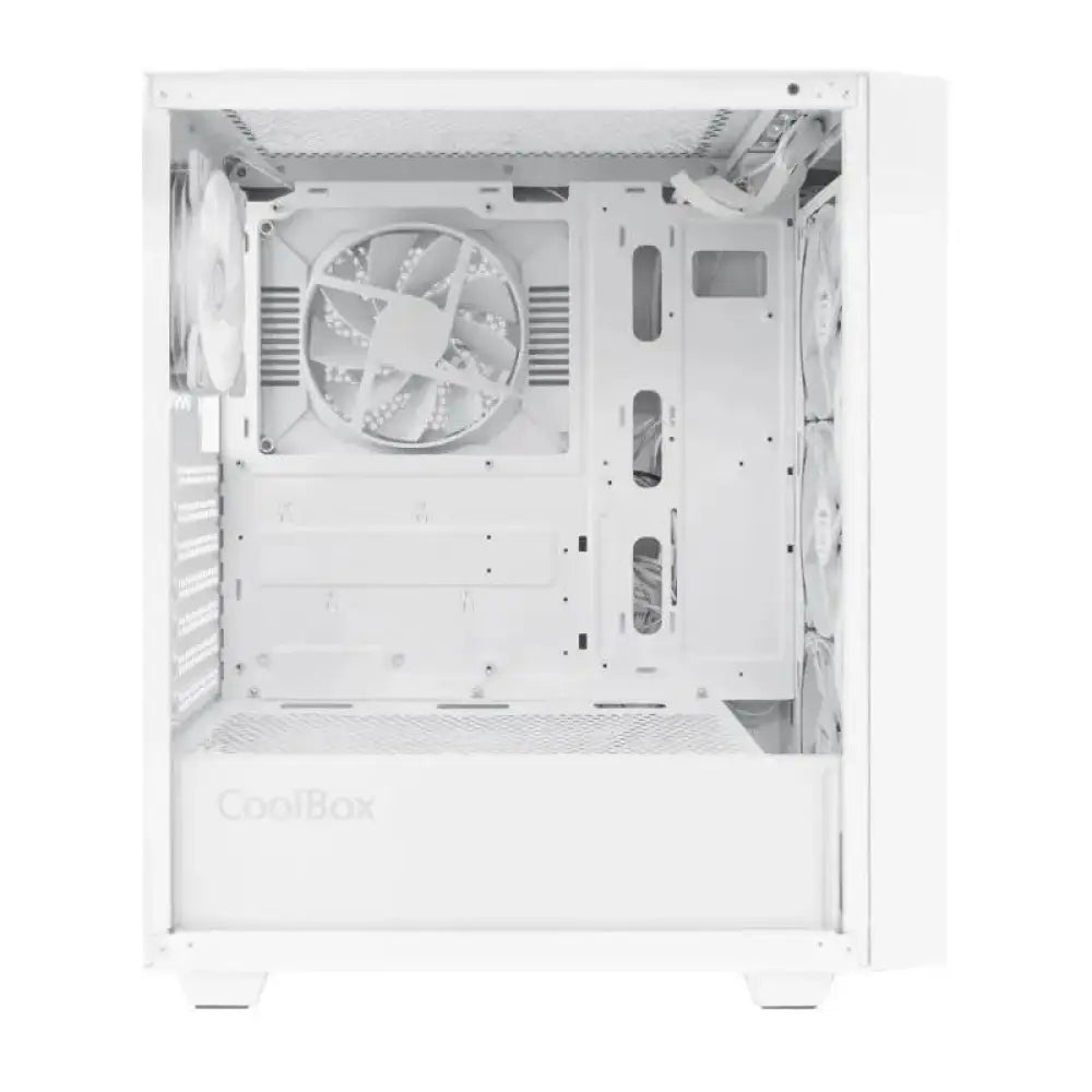 Coolbox Caja Gaming ATX GA300 GRIDLINE White - detalle