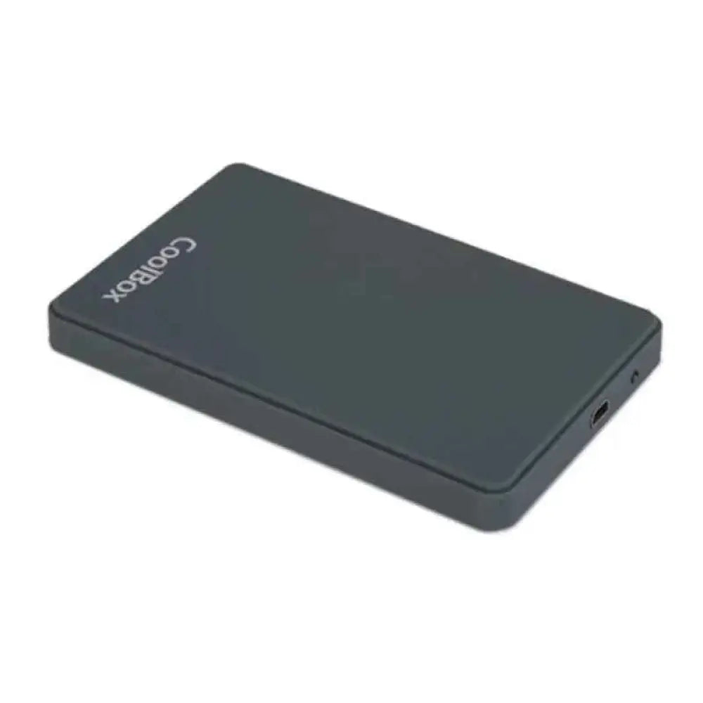 Caja externa para disco duro de 2.5 pulgadas CoolBox SCG2543 en color gris con conexión USB 3.0.
