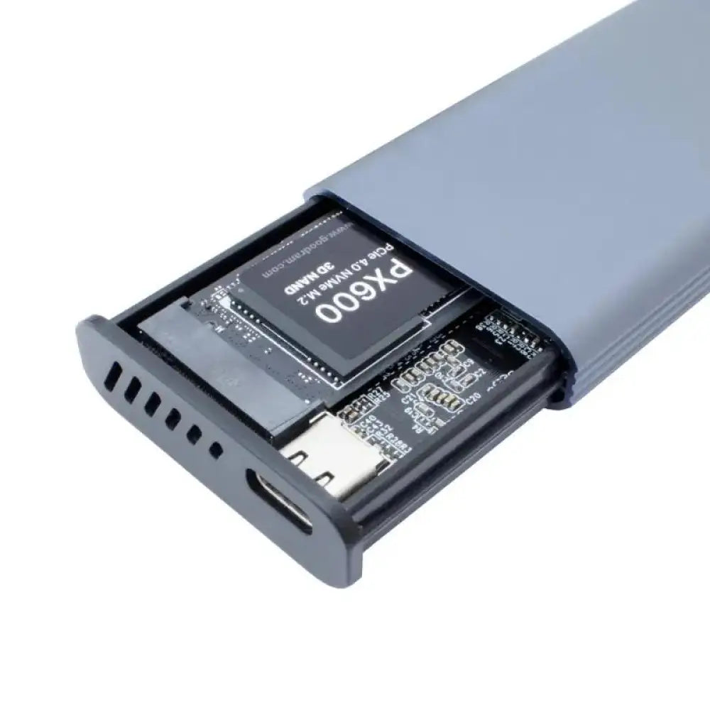 Coolbox CAJA SSD M.2 NVME/SATA LCD MINICHASE PS32 - detalle