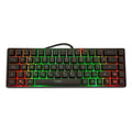 Teclado USB Coolbox Gaming KEY65 RGB con iluminación en colores, diseño compacto y teclas mecánicas para gaming.