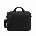 Maletín portátil negro de 15.6" COOLBOX, resistente al agua, ideal para transporte seguro de laptops y accesorios.