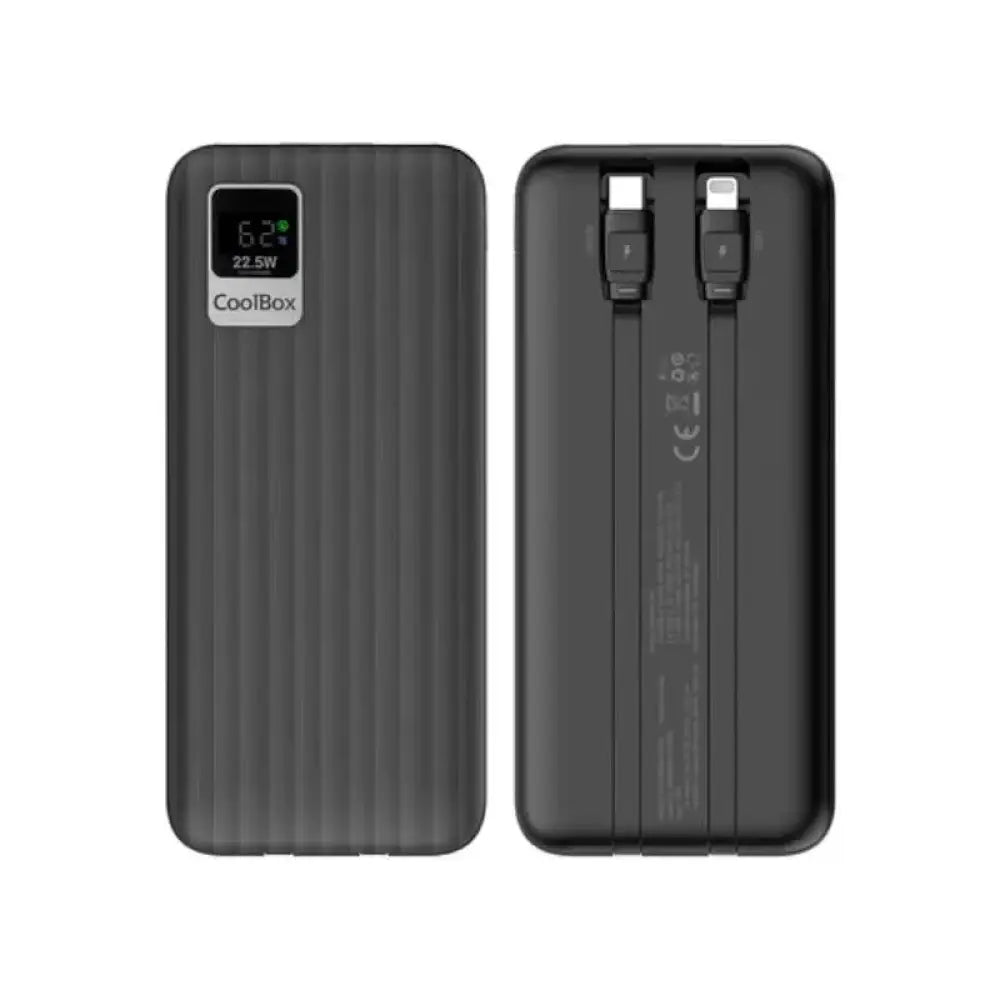 Coolbox PowerBank DP10 10000MAH LCD Negro Carg Ráp