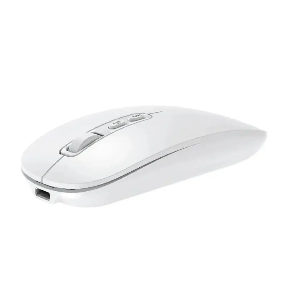 Coolbox Ratón W02-IA Inalámbrico RF+BT Blanco - detalle