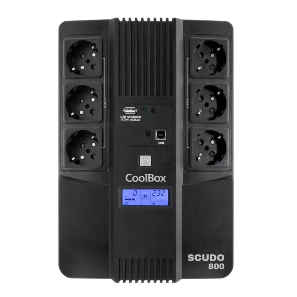 COOLBOX SAI SCUDO3 800VA/480W CON PANTALLA  LCD - detalle