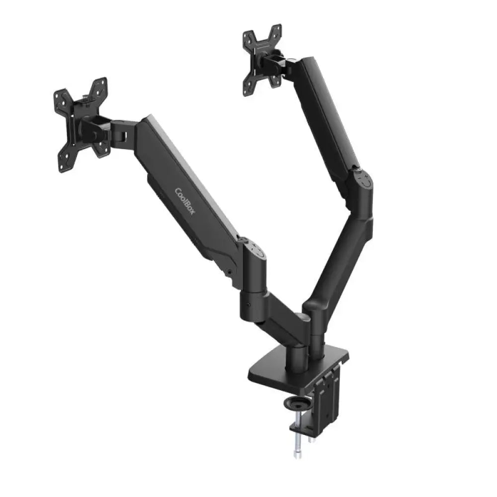 COOLBOX Soporte dos Monitores Brazo Neumático - detalle