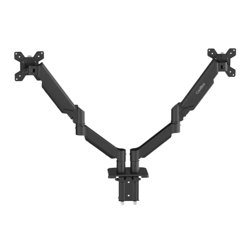 COOLBOX Soporte dos Monitores Brazo Neumático - detalle