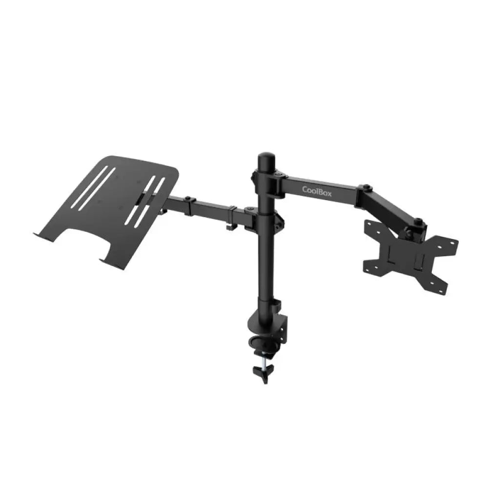 COOLBOX Soporte Monitor+Portátil Monobrazo Acero - detalle