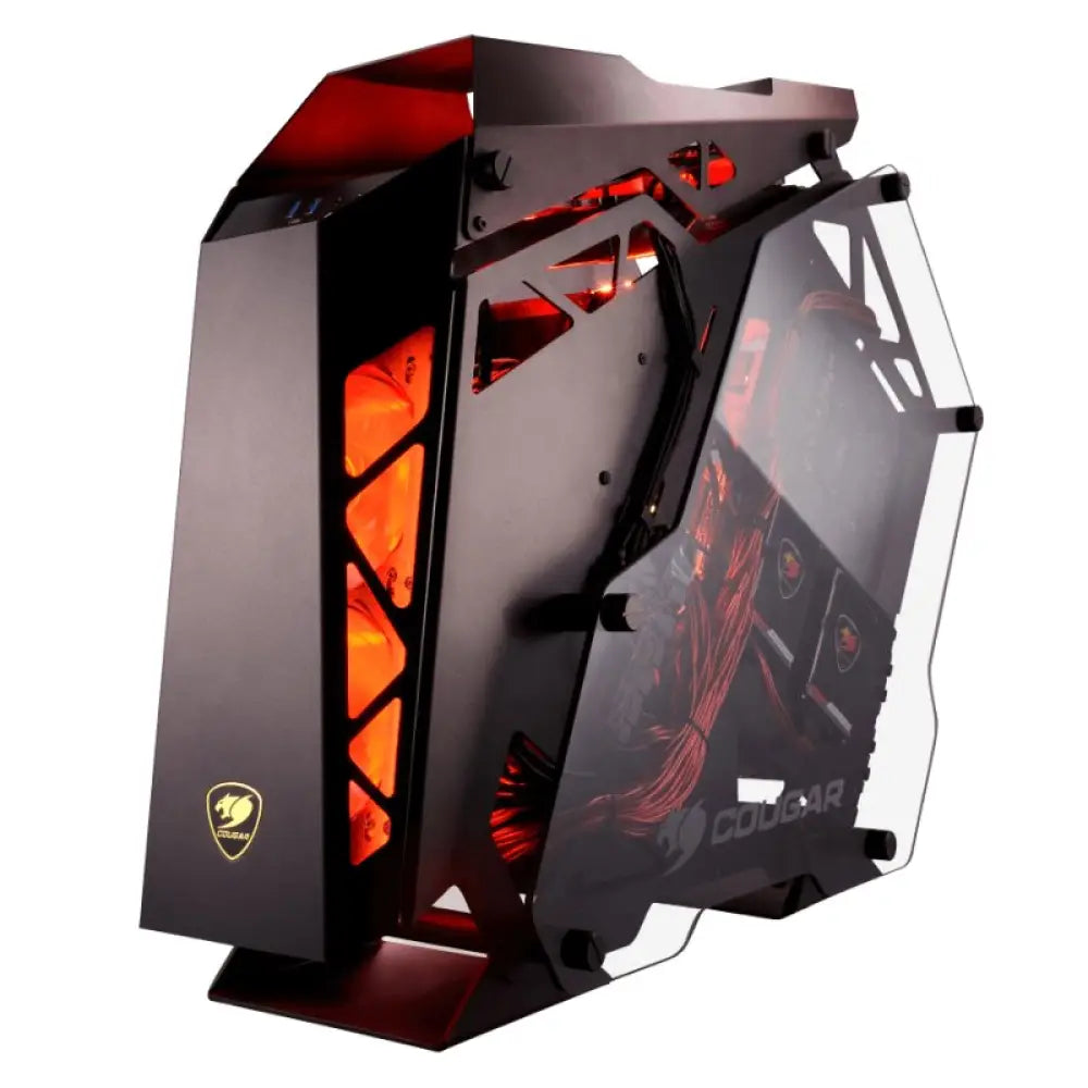 Cougar Caja Miditorre Conquer Cristal Templado - detalle