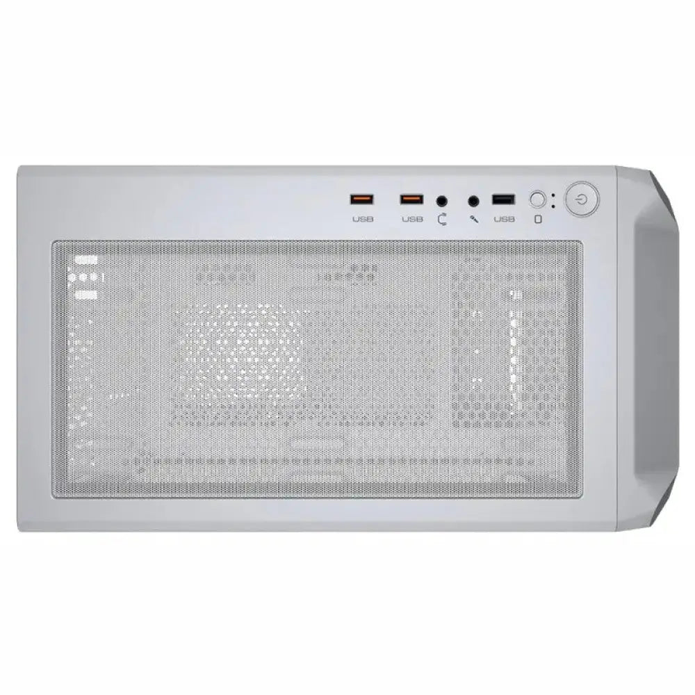 Caja semitorre Cougar Archon 2 Mesh RGB blanca, con panel frontal ventilado y diseño moderno para PC gaming.