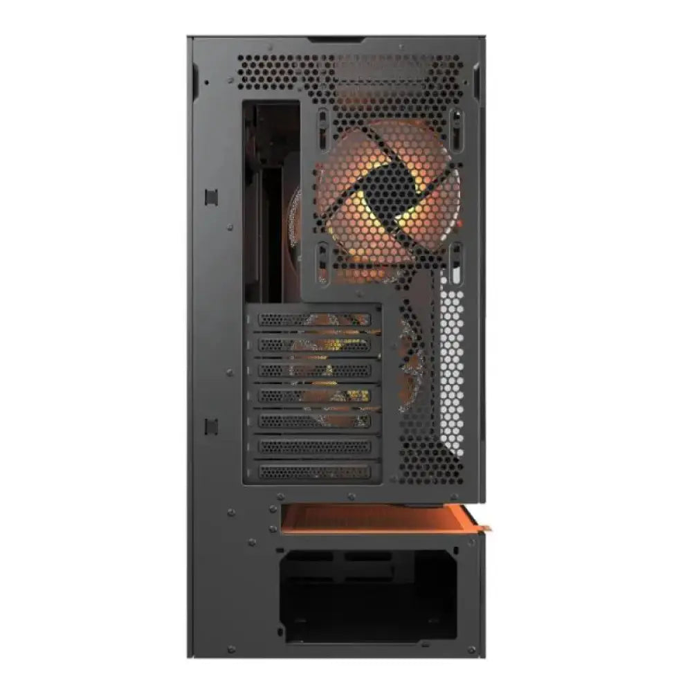 Caja semitorre Cougar CFV235 Mesh en negro, con panel lateral de malla y diseño compacto para componentes de PC.