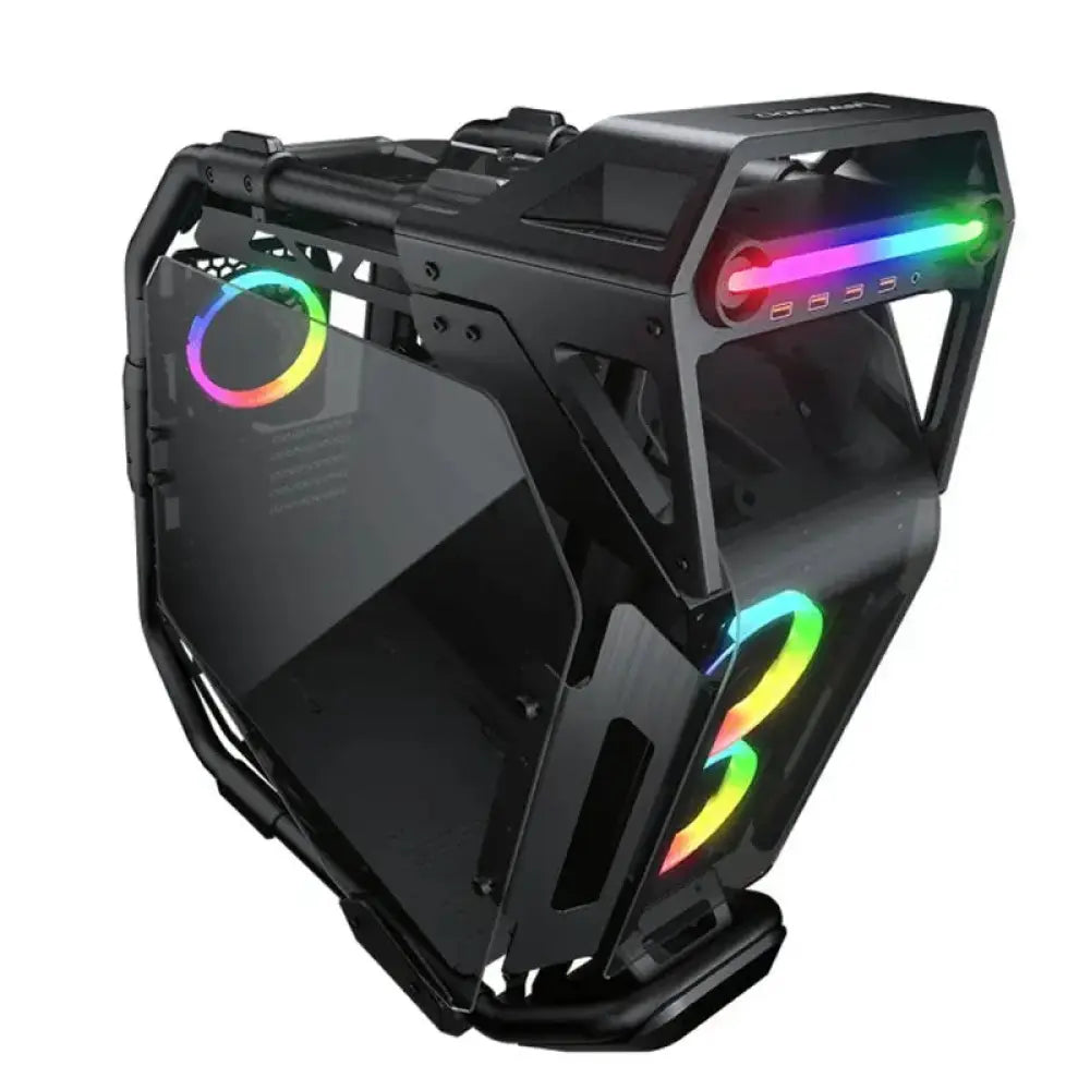 Caja semitorre Cougar CRATUS de marca COUGAR, con diseño moderno y ventilación eficiente para componentes de PC.