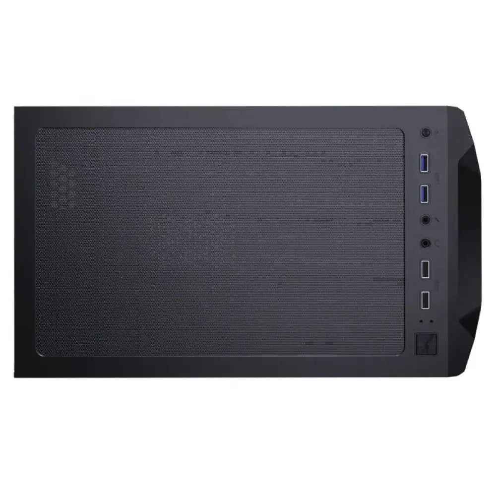 Caja semitorre Cougar MX410 Mesh-G con panel de malla y iluminación RGB, diseñada para ensamblaje de PC gaming y alto rendimiento.