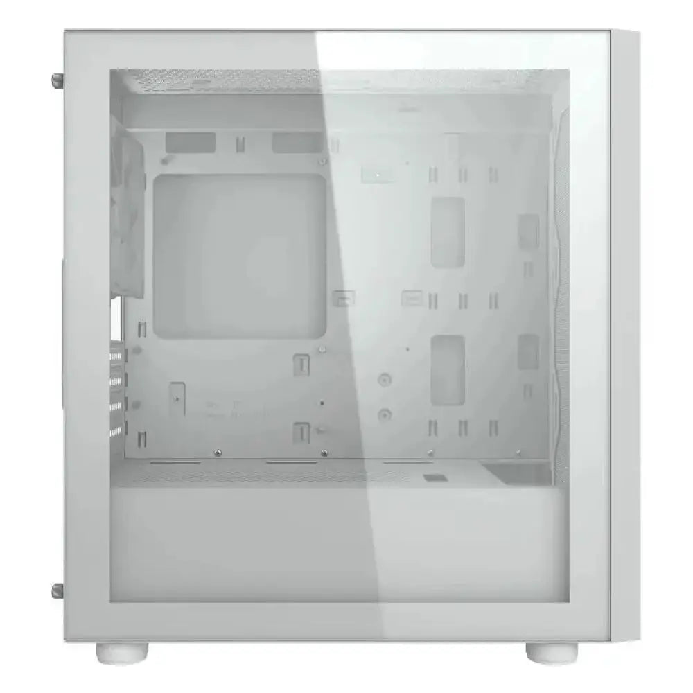 Caja uniface Cougar Mini RGB blanca, torre micro y minitorre, con diseño compacto y ventilación visible en la imagen.