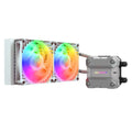 Refrigeración Cougar Poseidon Ultra 240 ARGB blanca, radiador y ventiladores con iluminación RGB para PC gaming.