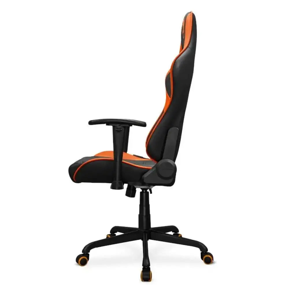 Silla gaming Cougar Armor Elite en colores negros y rojos, con diseño ergonómico y reposabrazos ajustables.