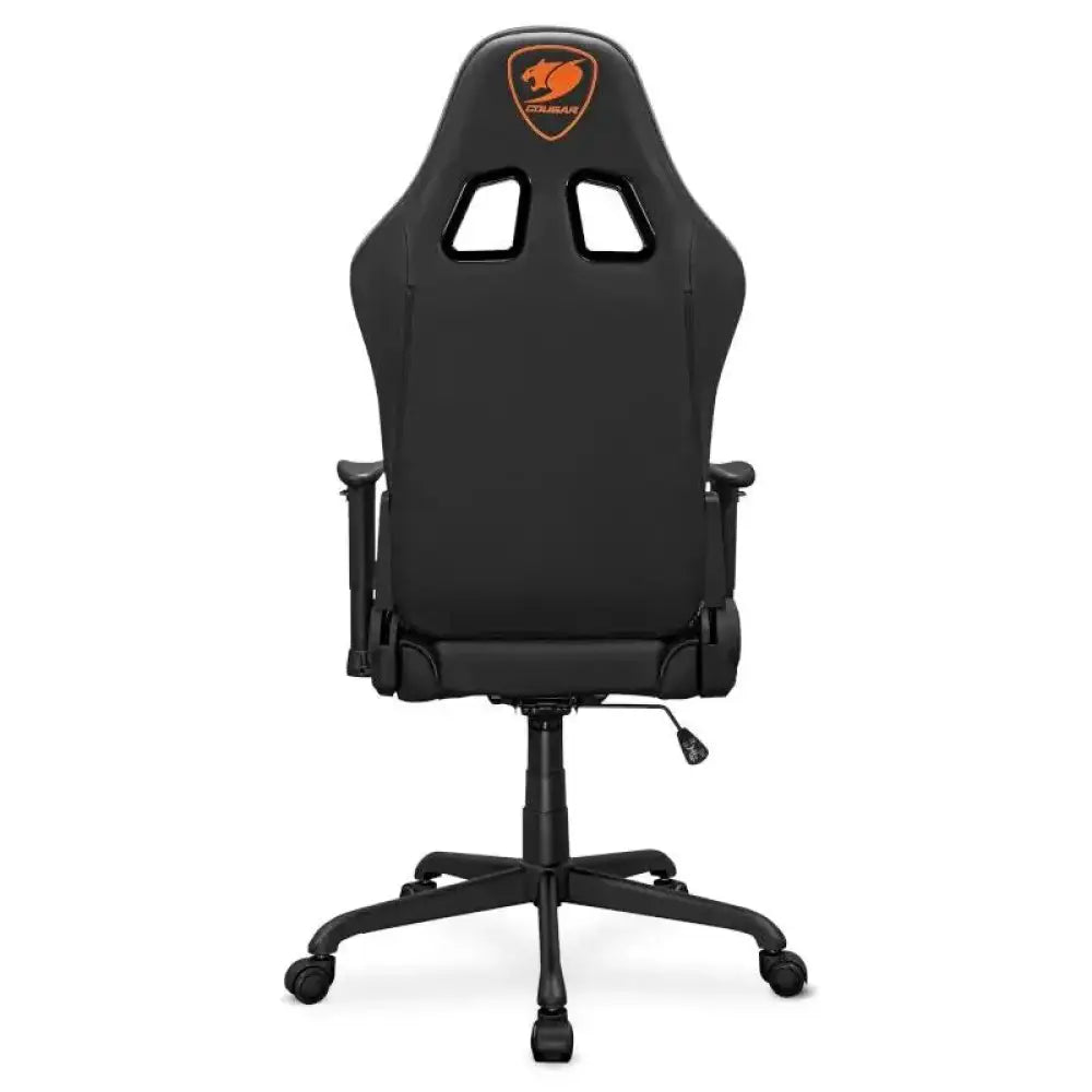 Silla gaming Cougar Armor Elite negra con diseño ergonómico y soporte lumbar para sesiones de juego cómodas y duraderas.