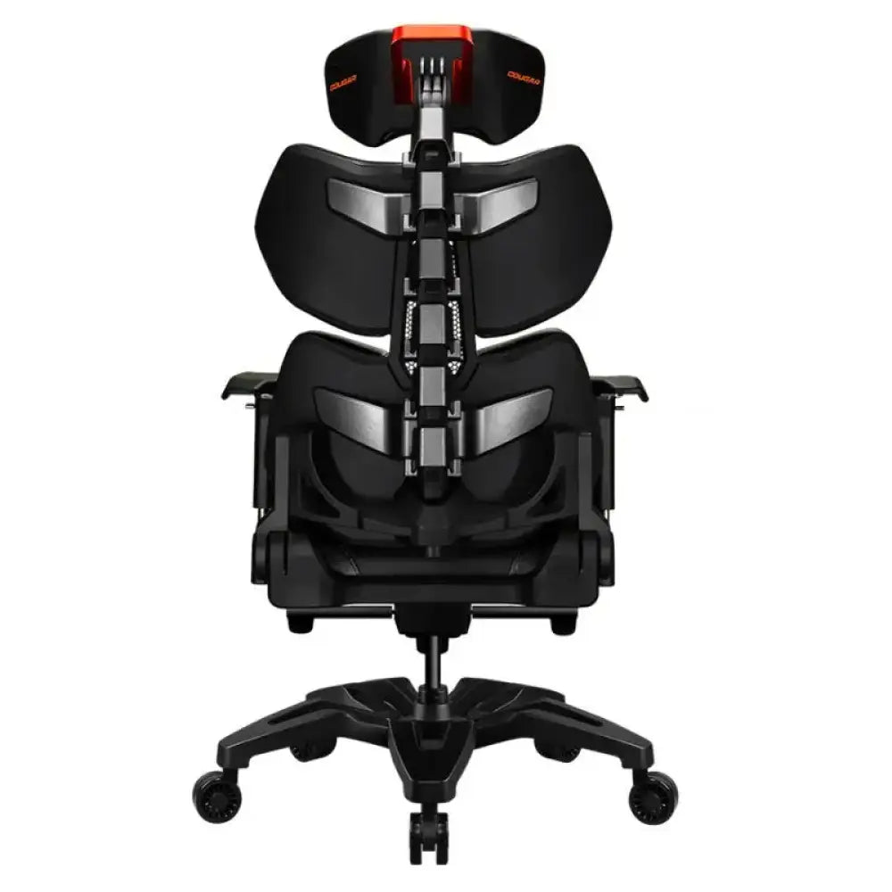 Silla gaming Cougar Terminator en color negro con diseño ergonómico, soporte lumbar y reposabrazos ajustables.