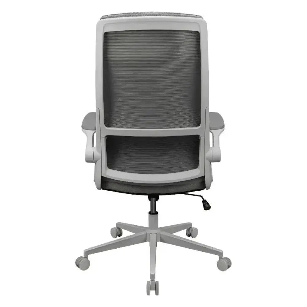 Silla gaming Cougar Stryder blanca con respaldo alto y reposabrazos ajustables, diseñada para comodidad y soporte ergonómico.