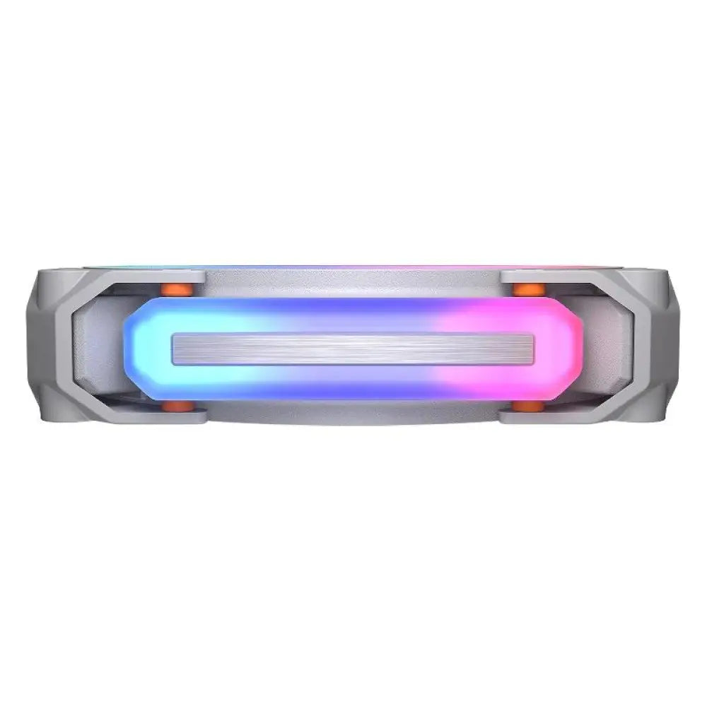 Ventilador modular Cougar Apolar 120 ARGB blanco para refrigeración, con iluminación ARGB y diseño compacto.