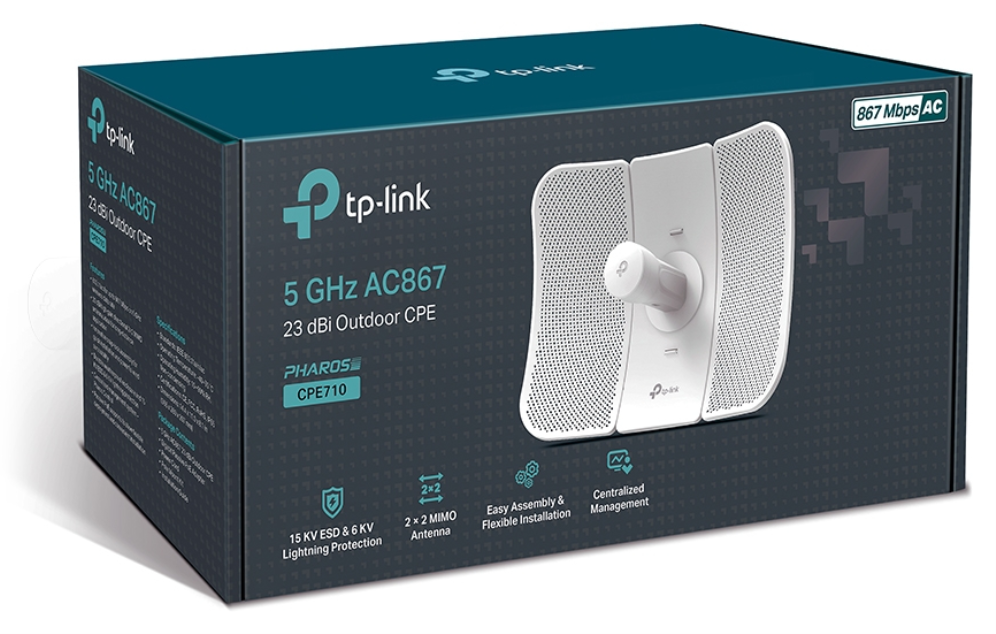 CPE 5GHZ AC TP LINK PHAROS CPE710 - detalle