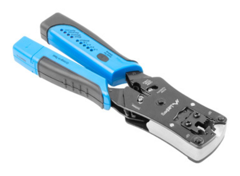 CRIMPADORA LANBERG UNIVERSAL RJ45/RJ11/RJ12 CON COMPROBADOR DE CABLES - detalle