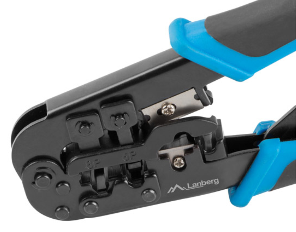 CRIMPADORA LANBERG UNIVERSAL RJ45/RJ11/RJ12/RJ9 - detalle