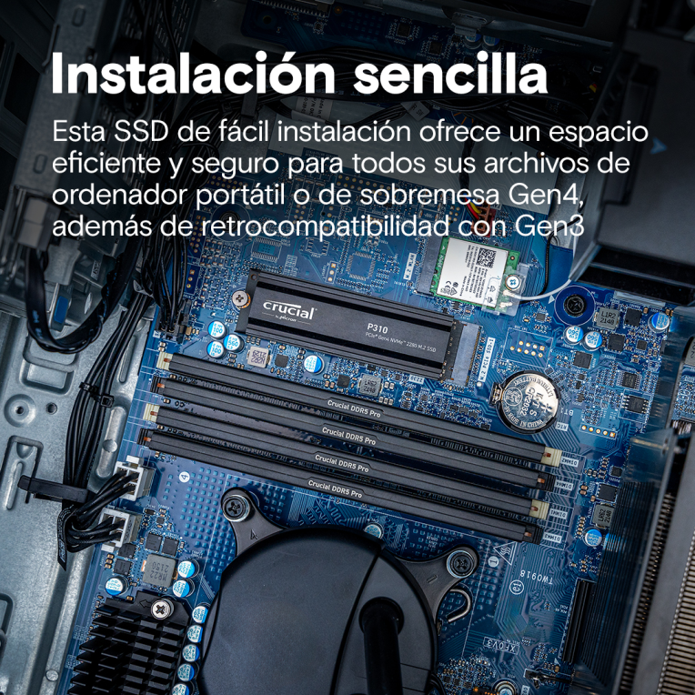 CRUCIAL P310 1TB NVME SSD W/HEATSINK - detalle