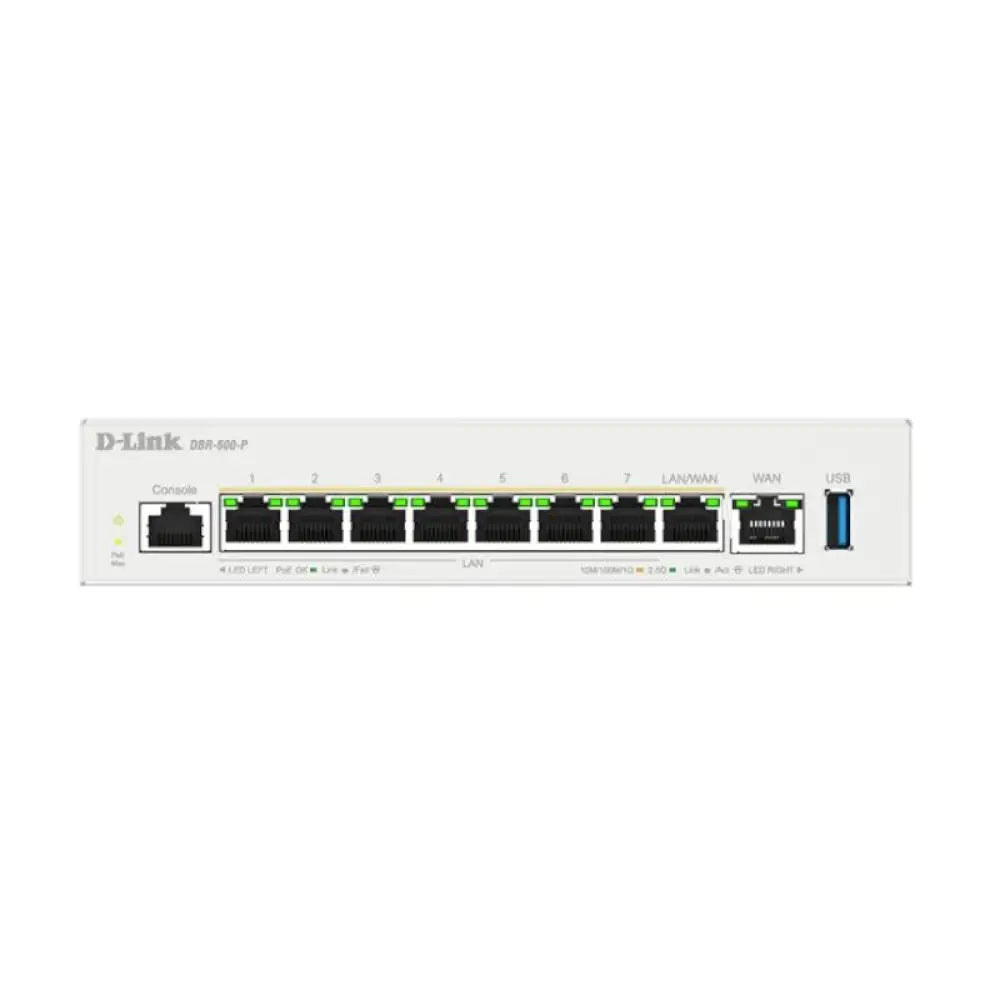 D-Link DBR-600-P Router PoE 9x2.5G 120W - detalle