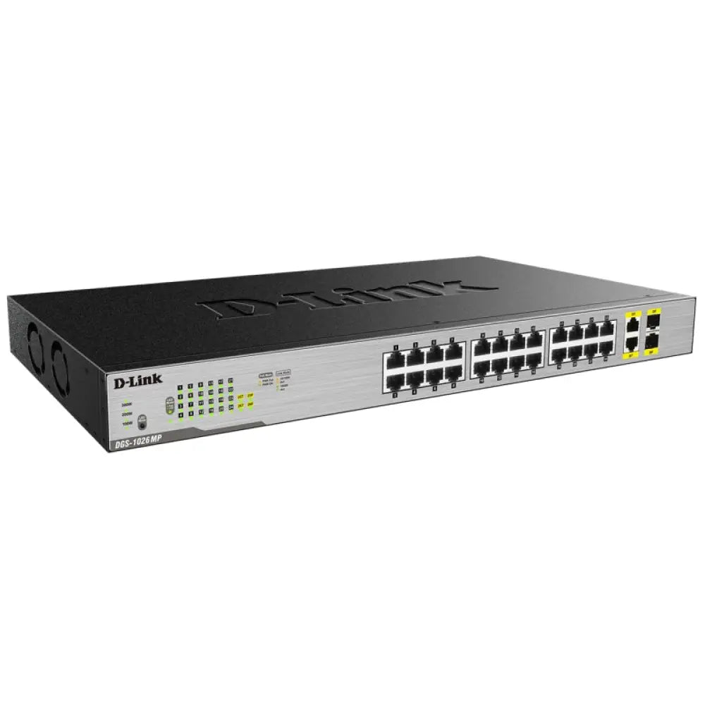 D-Link DGS-1026MP Switch 24xGB PoE+ 2xSFP - detalle